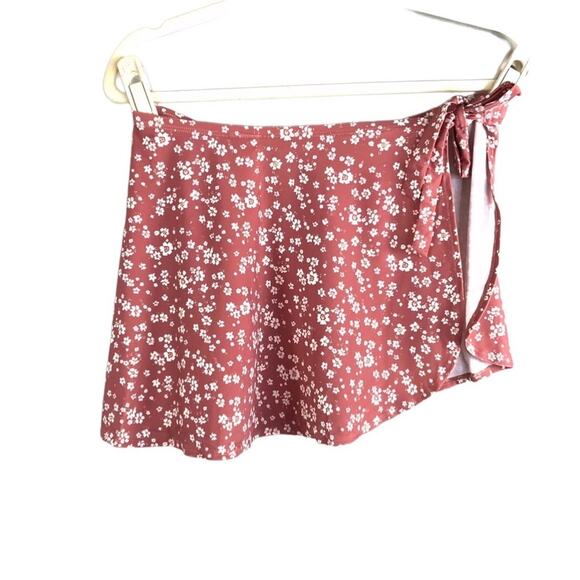 ANDIE Swim Sarong Sz M Floral Rose Cottagecore Preppy Boho Chick Romantic NWT - Picture 4 of 12